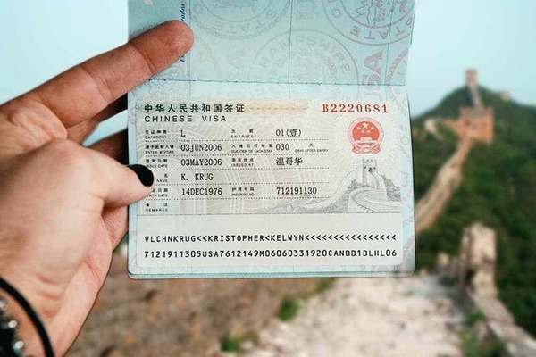 Hình ảnh visa Trung Quốc